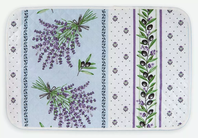 Provence quilted Placemat (Lauris. blue)